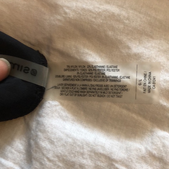 SIMONS 2/$25 black mesh bathing suit bottom size large - Picture 8 of 8